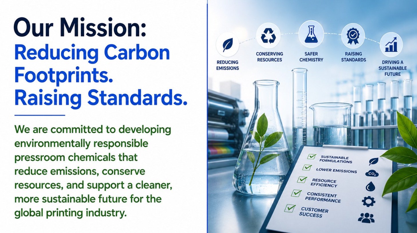 Falcon Mission: Reducing Carbon Footprints. Raising Standards. infographic