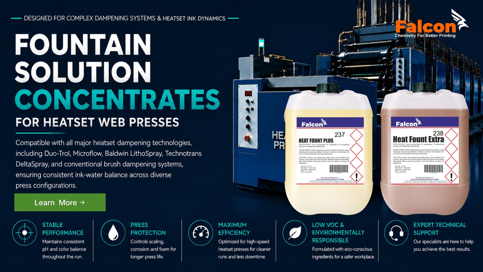 Heatset Web Fountain Concentrates